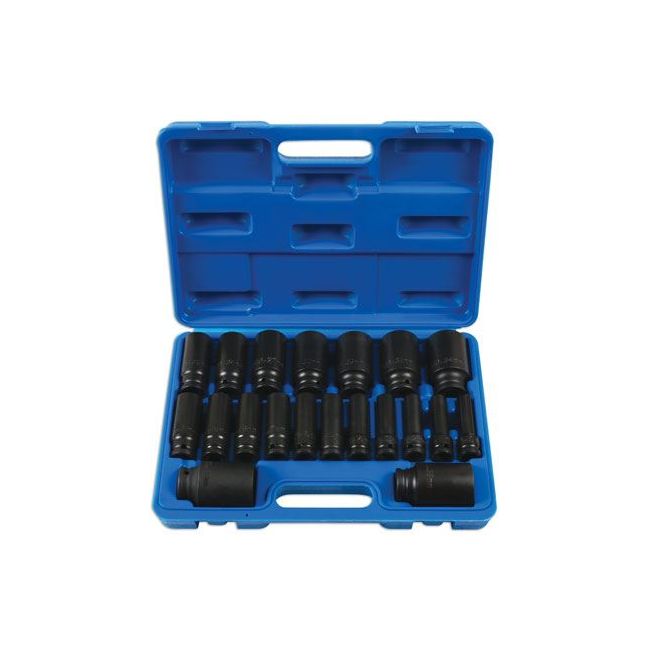 Laser Deep Impact Socket Set 1/2"D 20pc 6830 Laser - Dynamic Drive