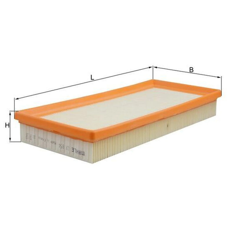 Mahle Engine Air Filter fits Fiat Punto 1999-2006 1.2 188.233