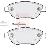 Apec Front Brake Pad Set fits Abarth 500 / 595 / 695 2008 on 1.4