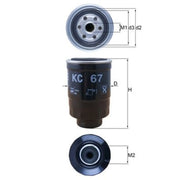 Mahle Fuel Filter Element KC 67