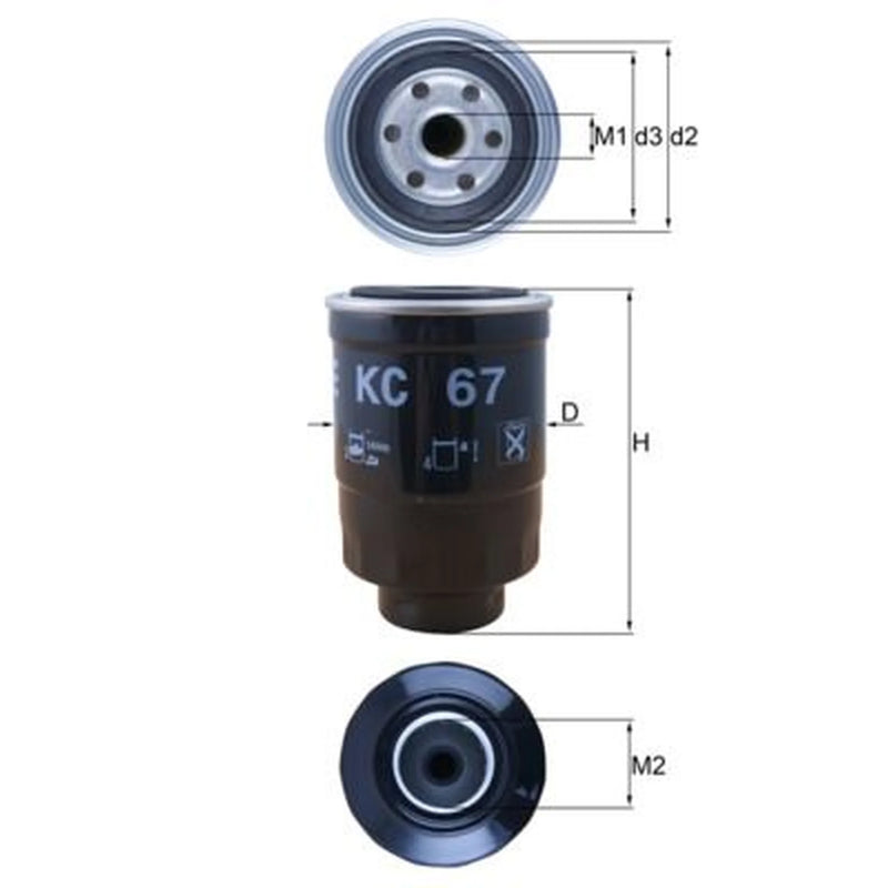 Mahle Fuel Filter Element KC 67