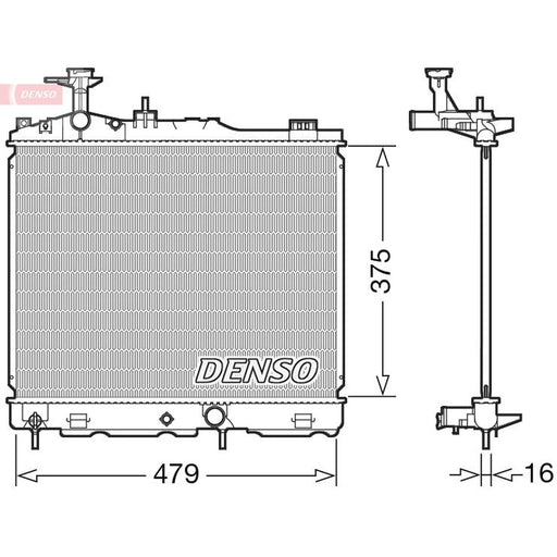 Denso Engine Radiator DRM45039