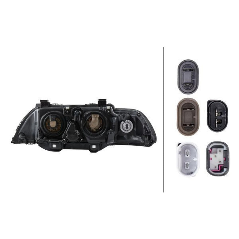 Hella Headlight Headlamp H7/H7 Right fits BMW 5 1995-2004