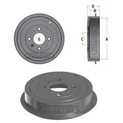 Juratek Brake Drum Assembly Rear JDR024