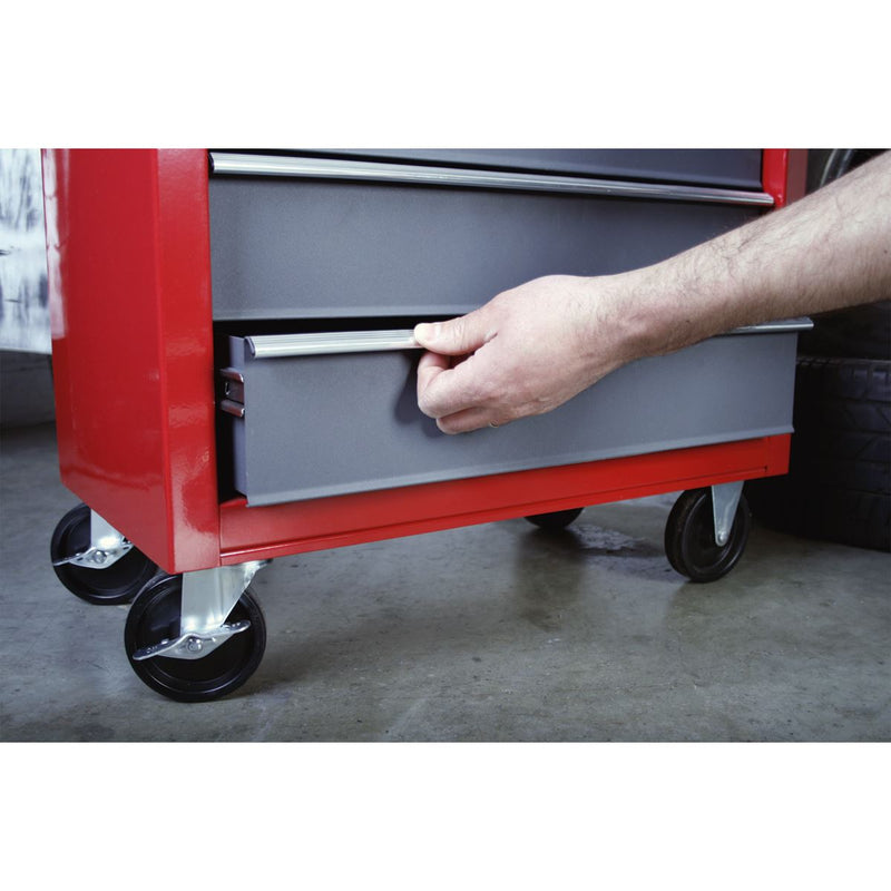 Sealey Rollcab 5 Drawer with Ball-Bearing Slides Red/Grey AP22505BB Sealey - Dynamic Drive