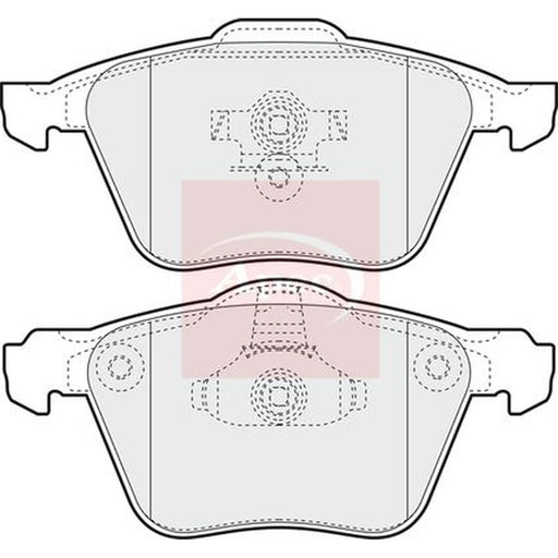 Apec Front Brake Pad Set PAD1411