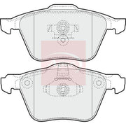 Apec Front Vented & Rear Vented Brake Discs & Pads fits Volvo V70 2004-2007
