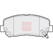Apec Front Brake Pad Set fits Jeep Cherokee 2014-2018 2.0
