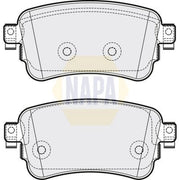 NAPA Rear Brake Pad Set NBP1205