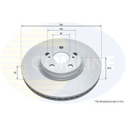 Comline Front & Rear Brake Discs & Pads fits Toyota Corolla 2008-2014 1.8
