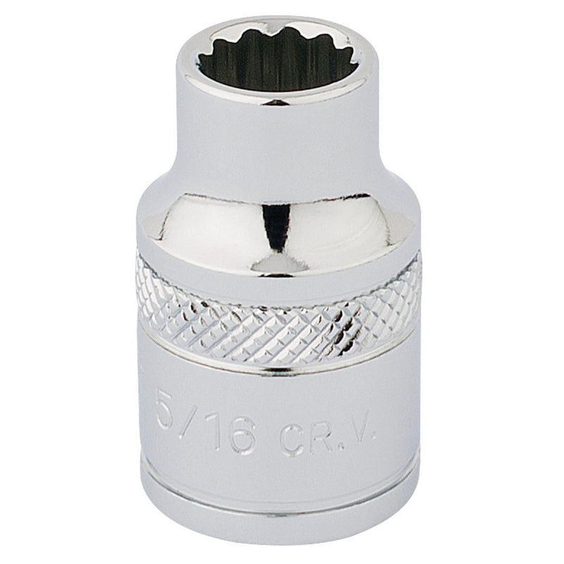 Draper HI-TORQ 12 Point Socket, 3/8" Sq. Dr., 5/16" 49016 Draper - Dynamic Drive