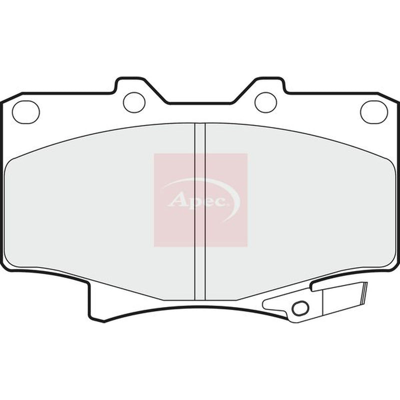 Apec Front Brake Discs & Pads fits Toyota Land Cruiser 80 1990-1997 4.2 4.5