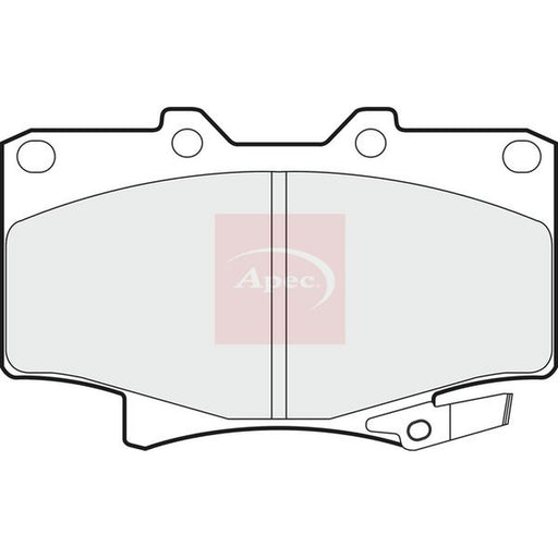 Apec Front Brake Discs & Pads fits Toyota Land Cruiser 80 1990-1997 4.2 4.5