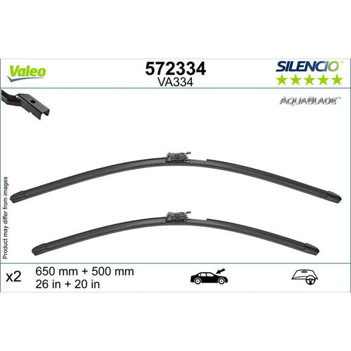 Valeo Aerotwin Front Wiper Blade Set 572334