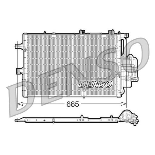 Denso Air Conditioning Condenser fits Opel Combo Box Body/Mpv 2001 on 1.7