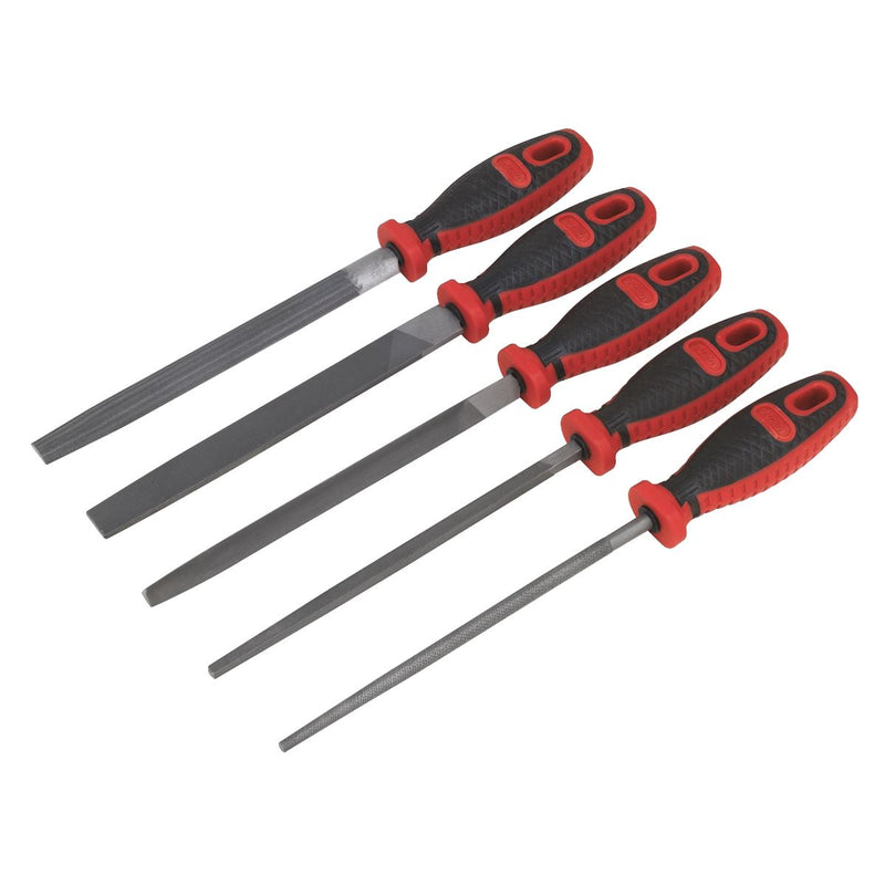 Sealey Premier Premier Smooth Cut Engineer’s File Set 200mm 5pc AK586 Sealey Premier - Dynamic Drive