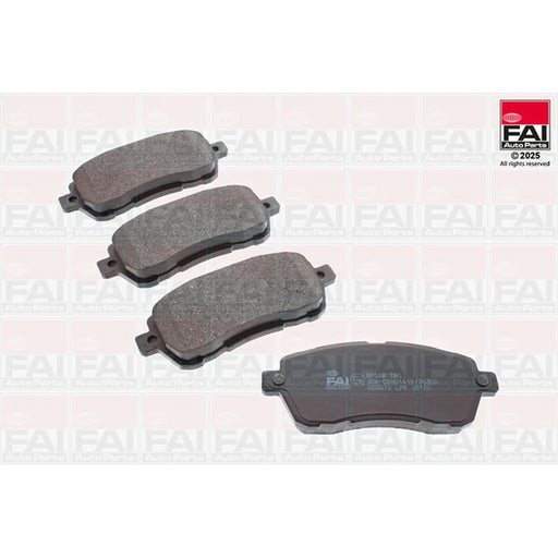 FAI Front Brake Pad Set fits Ford Ka+ III 2016-2020 1.2 1.5