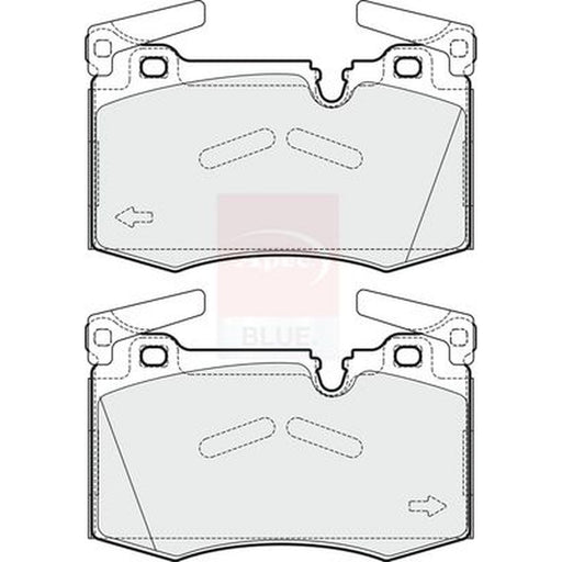 Apec Front Brake Pad Set fits Mini Mini 2006-2015
