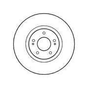 Abtex 2 x Vented Brake Discs fits Mitsubishi Lancer VII 2003-2008