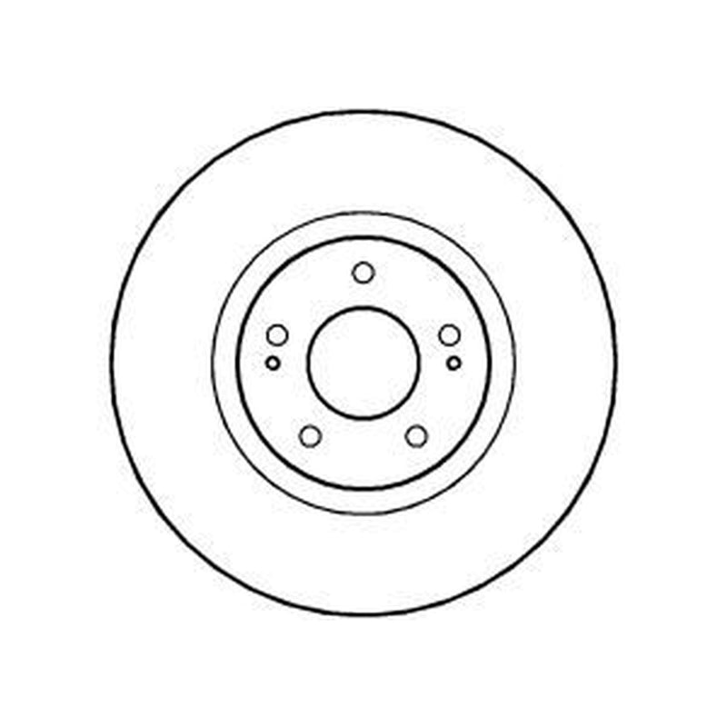 Abtex 2 x Vented Brake Discs fits Mitsubishi Lancer VII 2003-2008