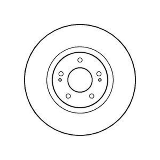 Abtex 2 x Vented Brake Discs fits Mitsubishi Lancer VII 2003-2008