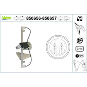Valeo Electric Window Regulator Lifter Right Front 850657