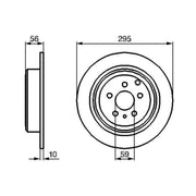 Bosch Front & Rear Brake Discs & Pads fits Fiat Ulysse 1994-2002 1.9 2.0
