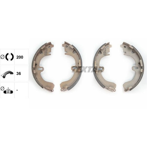 Textar Brake Shoe Set Axle Kit 91043100