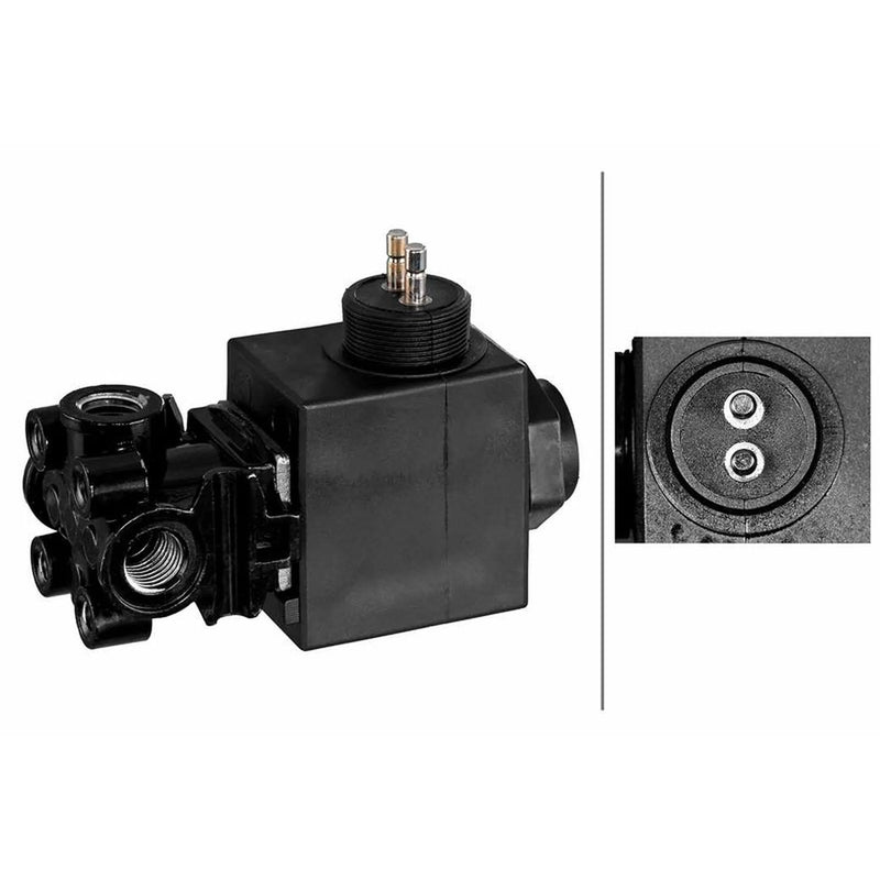 Hella Shift Cylinder Solenoid Valve Connectors fits Scania 3 - Series 1987-1998