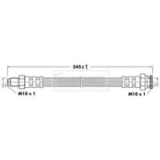 Borg & Beck Brake Hydraulic Hose Line outer BBH6950