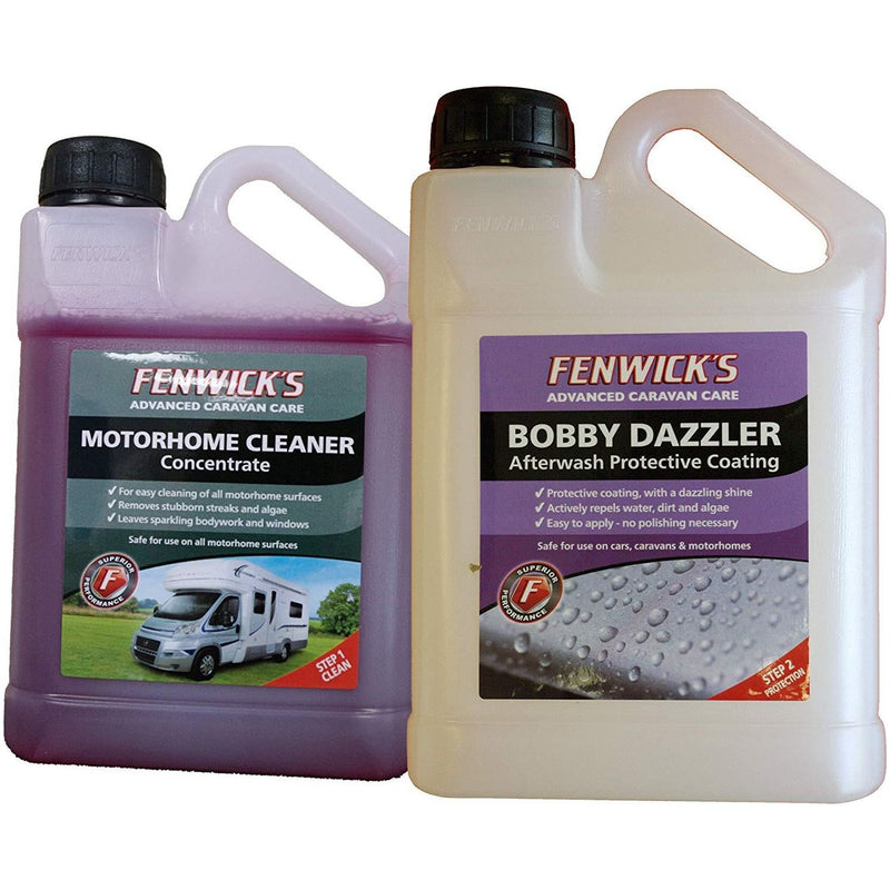 Fenwicks Motorhome Cleaner 1lt & Bobby Dazzler 1L Twin Pack Fenwicks  - Dynamic Drive