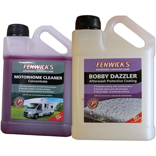Fenwicks Motorhome Cleaner 1lt & Bobby Dazzler 1L Twin Pack Fenwicks  - Dynamic Drive