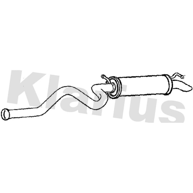 Klarius Box With Tail Pipe Rear fits Toyota Land Cruiser Amazon 1998-2007