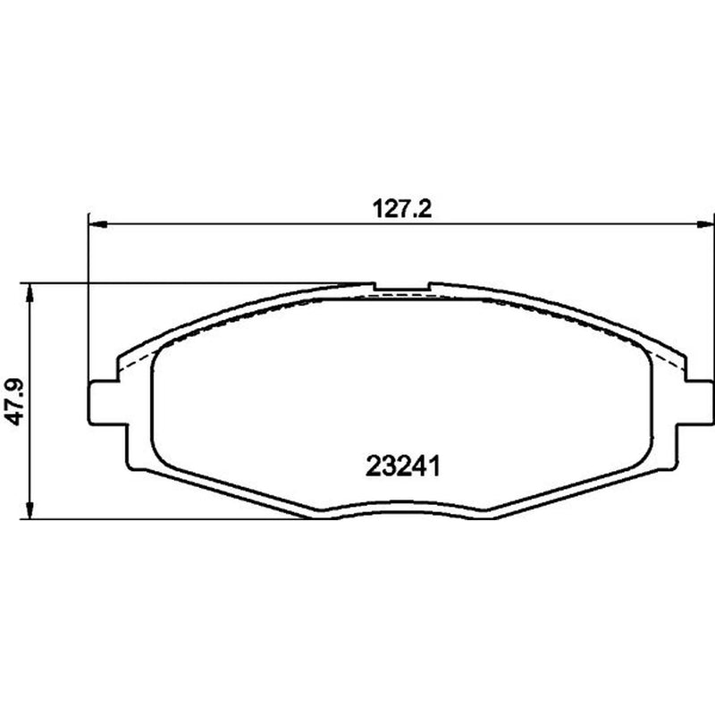 Mintex Front Brake Pad Set fits Chevrolet Matiz 2005-2013 0.8 1.0