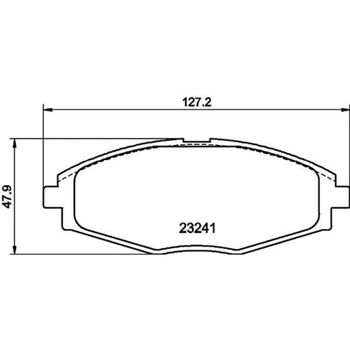 Mintex Front Brake Pad Set fits Chevrolet Matiz 2005-2013 0.8 1.0