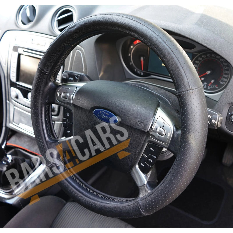 JRP Unbranded Leather Steering Wheel Cover Universal Fit