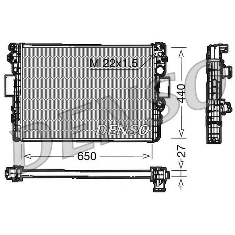 Denso Engine Radiator fits Iveco Daily III 1999-2007