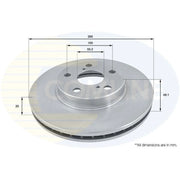 Comline Front Brake Discs & Pads fits Toyota Corona 1991-1996 1.8