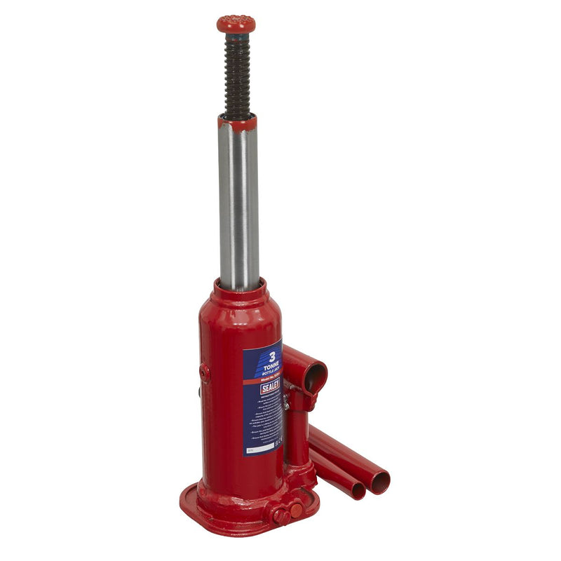 Sealey Bottle Jack 3 Tonne SJ3 Sealey - Dynamic Drive