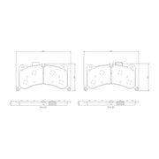 Brembo Front & Rear Pads fits Audi E-Tron 2018-2023
