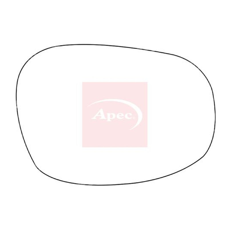 Apec Exterior Wing Mirror Glass Right fits BMW 3 2004-2011