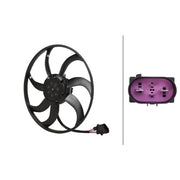 Hella Engine Cooling Fan Left fits Audi A3 2003-2013 1.6 1.9