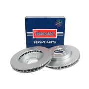 Borg & Beck Front & Rear Brake Discs & Pads fits Daewoo Rexton 2002 on 3.2
