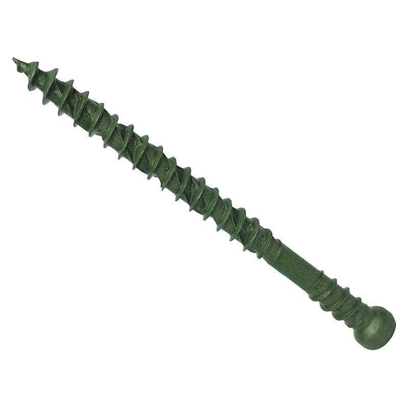 Forgefix ForgeFast TORX® Compatible Decking Screws Reduced Head Green 4.5x60 T15 Tub 500 ForgeFix - NN4 Online