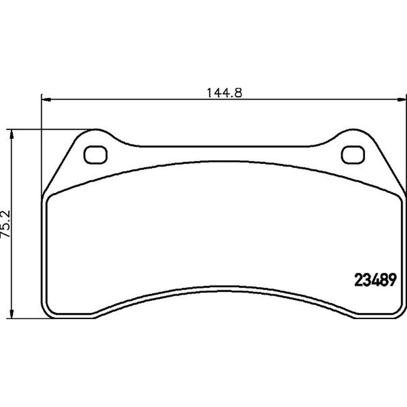 Mintex Front Brake Pad Set fits Jaguar S-Type II 2001-2008 2.5 2.7 4.2