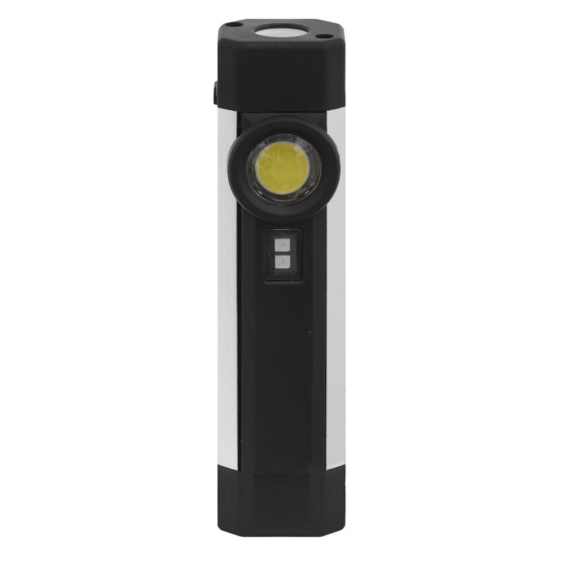 Sealey Rechargeable Aluminium Pocket Light with UV 3W COB & 1 SMD LED Sealey  - Dynamic Drive