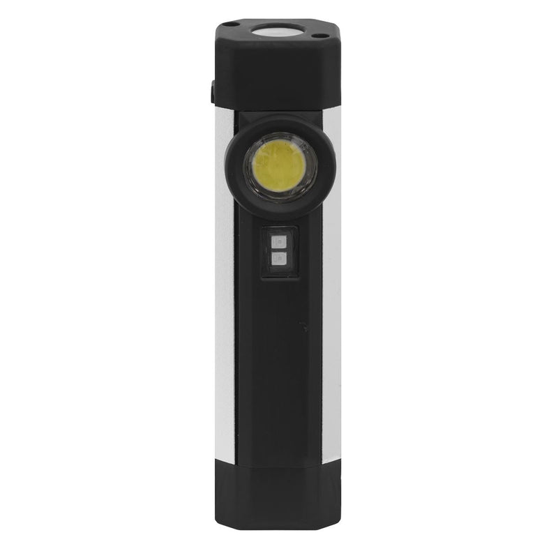 Sealey Rechargeable Aluminium Pocket Light with UV 3W COB & 1 SMD LED LED220UV Sealey - Dynamic Drive
