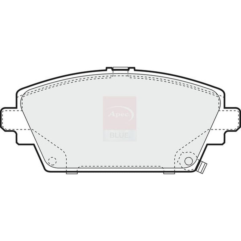 Apec Front Brake Pad Set fits Honda Accord 1999-2002 1.8 2.0
