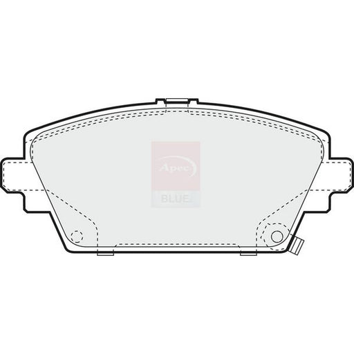 Apec Front Brake Pad Set fits Honda Accord 1999-2002 1.8 2.0