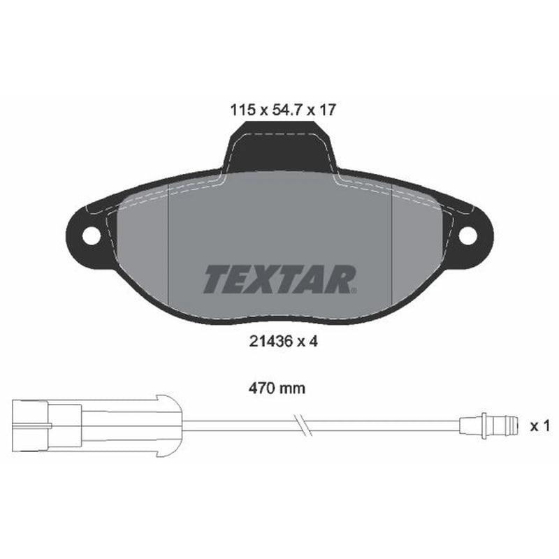 Textar Front Brake Pad Set 2143603